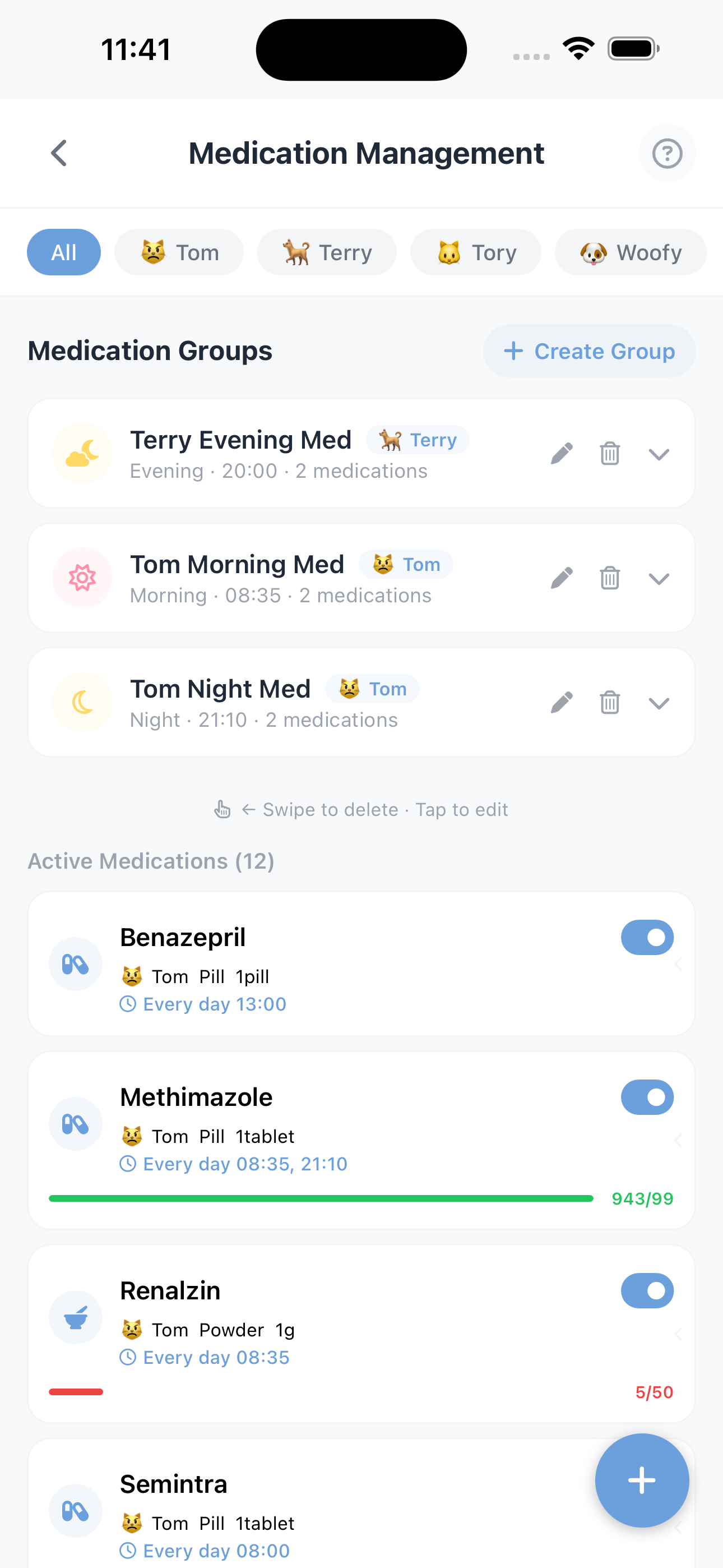 Medication recording